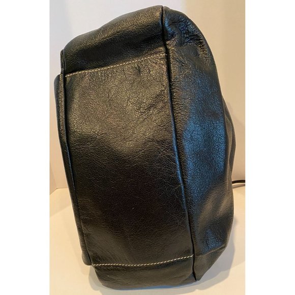 Dooney and Bourke Black Leather‎ Purse, satchel style, beautiful detail - Picture 12 of 15